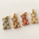 Pave small bear charm