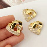 Pave heart charm