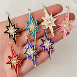 Enamel star pendant