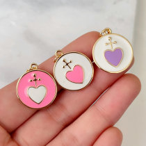 Enamel heart pendant