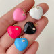 Enamel heart pendant