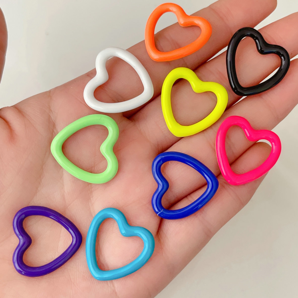 Enamel heart charm