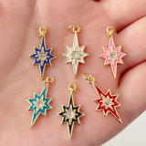 Small enamel star charm