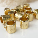 Gold coffee cup charm