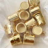 Gold coffee cup charm