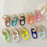 Enamel big nose earrings