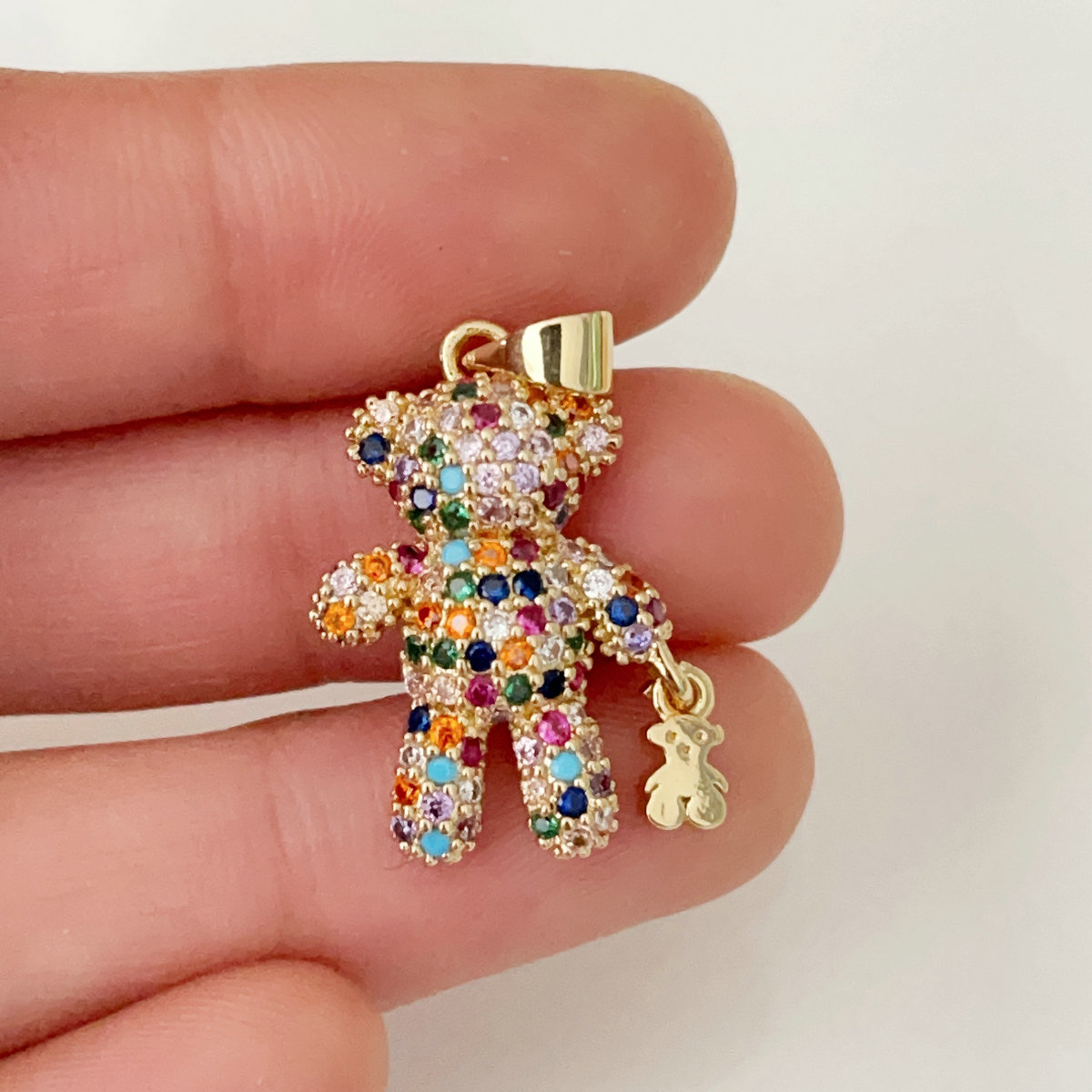 Colorful bear charm