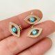 Small blue eye charm
