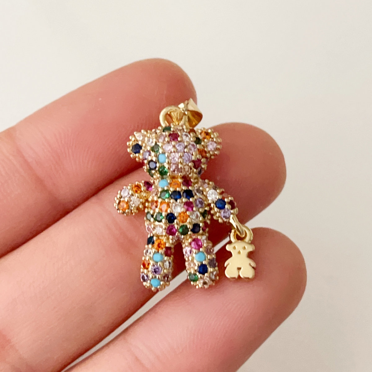 Colorful bear charm