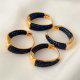 Blue zircon hoop earrings