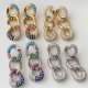 Chain cuban zircon earrings