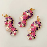 Enamel hippocampus pendant