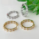 Simple zircon hoop earrings 20mm