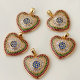 Zircon heart pendant