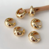 Star hoop earrings