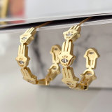 Hand shape hoop earrings
