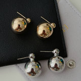Gold ball earrings