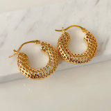 Fashion Chunky hoop earrings