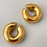 Big stainless steel chunky ear cuff