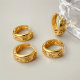 Pave basic hoop earrings 14mm