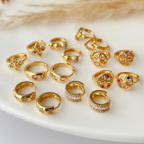 Pave basic hoop earrings 14mm