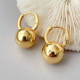 Solid Gold Ball Earrings