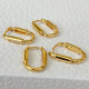 U shape pin hoop earrings