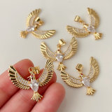 Pave eagle pendant