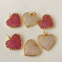 Colorful heart pendant
