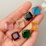 Square crytsal pendant