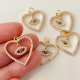 Heart eye pendant