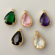 Colorful water drop pendant
