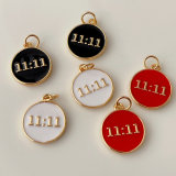 Enamel 11:11 pendant