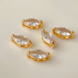 White zircon eye charm