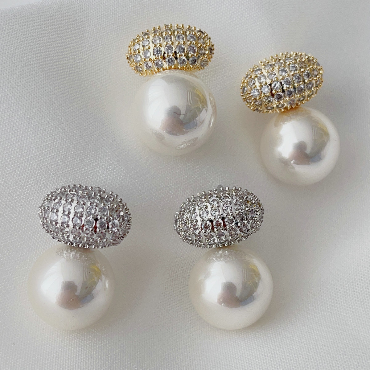 Pearl drop earrings