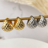 Fashion moon hoop earrings