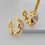 Chain chunky hoop earrings