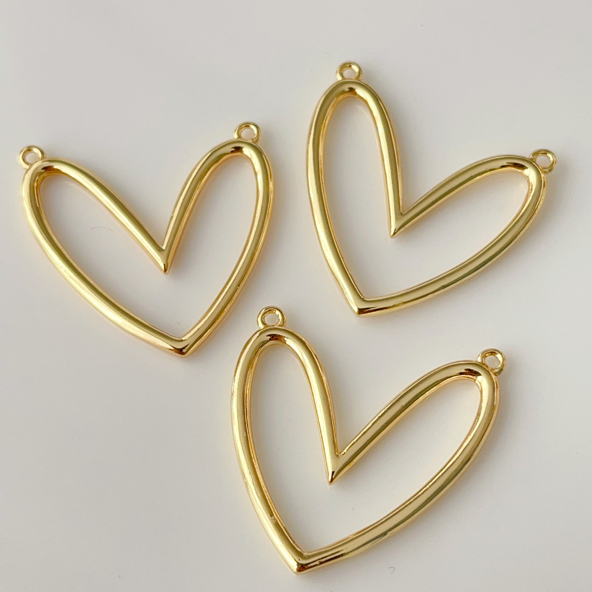 Metal heart charm