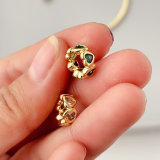 Big hole pave heart bead
