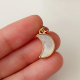 shell moon charm