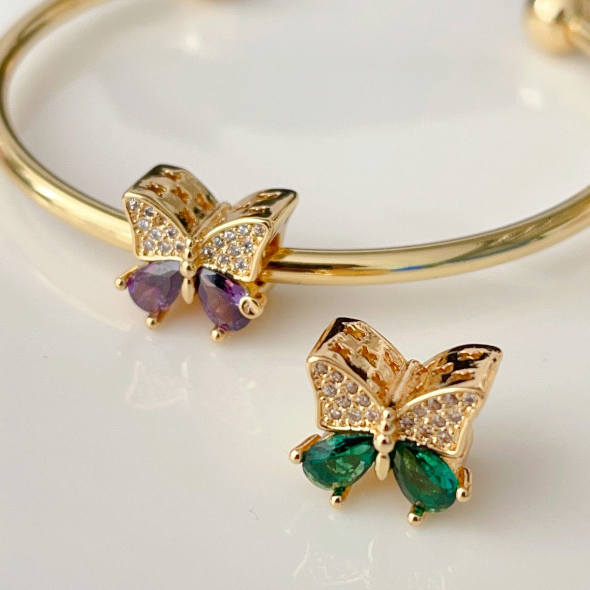 Big hole butterfly bead