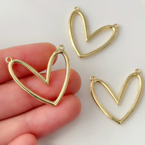 Metal heart charm