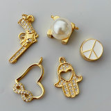 Pave gun , pearl... charm