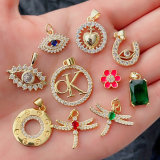 Pave eye , butterfly , heart ... charm