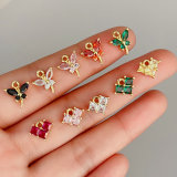Small pave heart charm