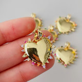 Colorful heart pendant