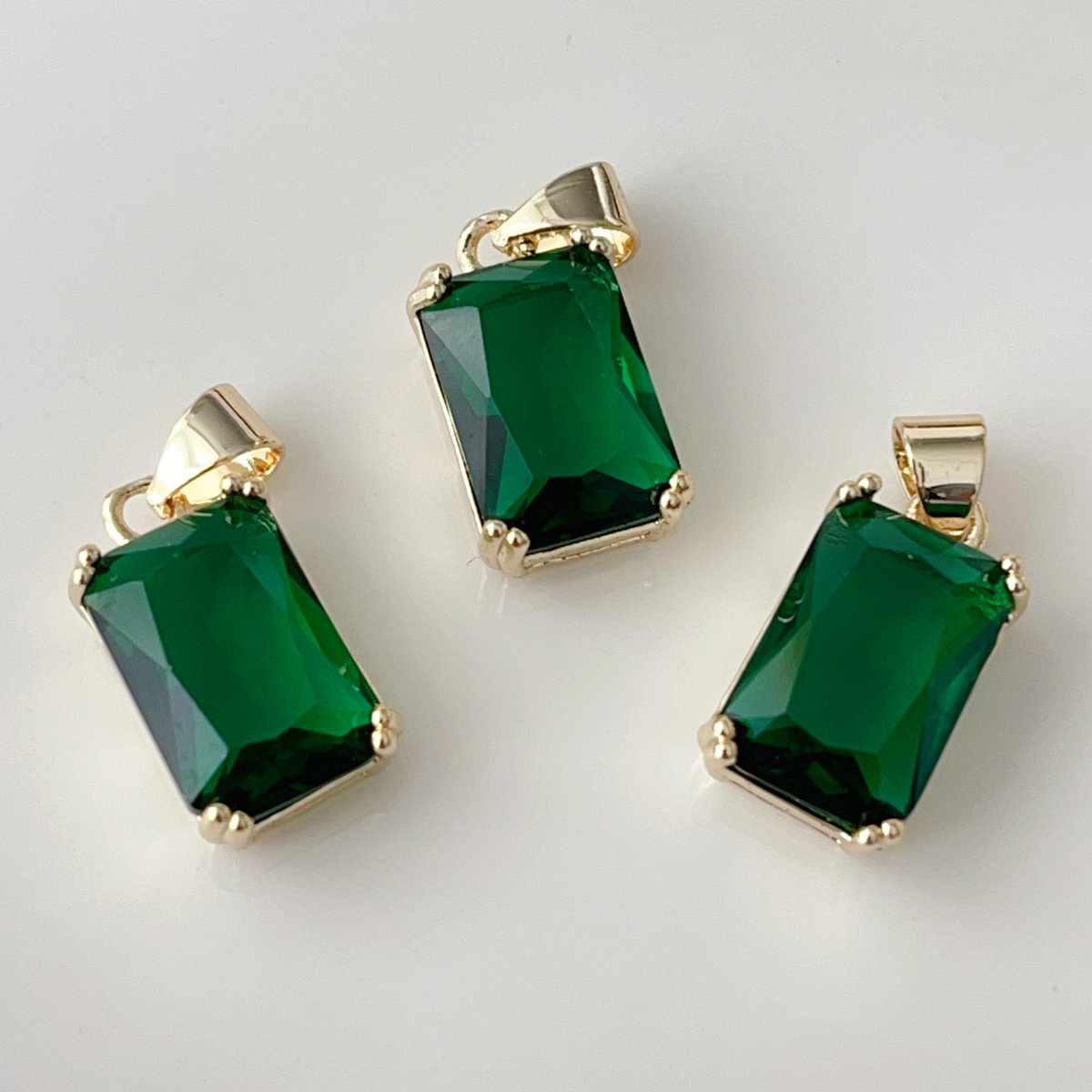 Green square charm