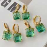 Square square pendant earrings