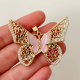Pave big butterfly pendant
