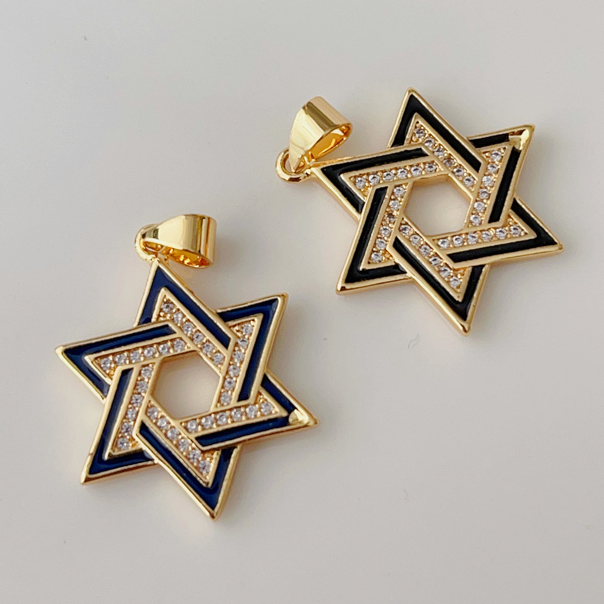 Enamel star pendant